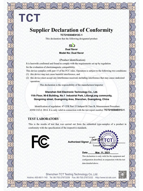 FCC_sertifikaat